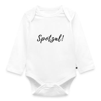 Spotzal bayrisch Mädchen Schatz - Baby Bio-Langarm-Body - Weiß - Vorne