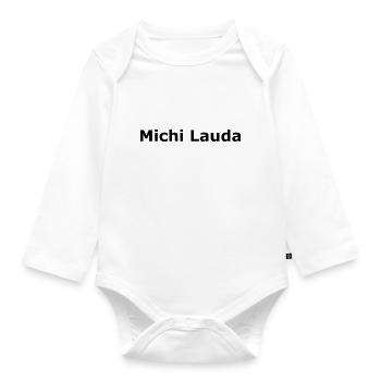 MichiLauda - Baby Bio-Langarm-Body - Weiß - Vorne