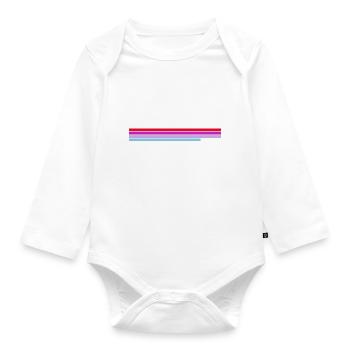San Francisco California vintage retro - Organic Longsleeve Baby Bodysuit - white - Front