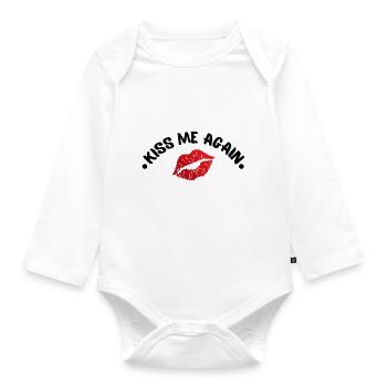 Kollektion für Verliebte - für jedes Paar - Baby Bio-Langarm-Body - Weiß - Vorne