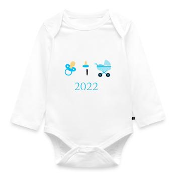 Baby 2022 Birth Family - Organic Longsleeve Baby Bodysuit - white - Front