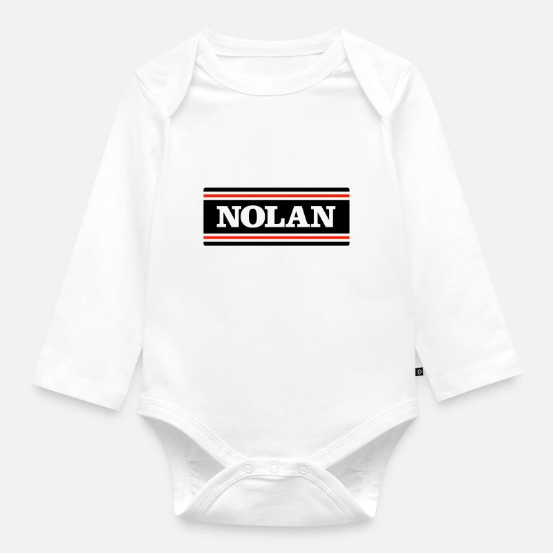 NOLAN - Organic Longsleeve Baby Bodysuit - white