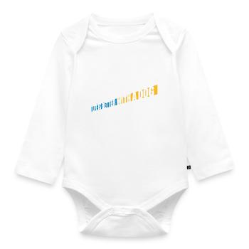 better with a dog - Organic Longsleeve Baby Bodysuit - white - Front
