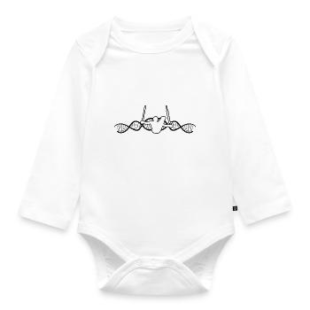 Gymnastics Floor exercises Apparatus gymnastics Gymnastics club - Organic Longsleeve Baby Bodysuit - white - Front