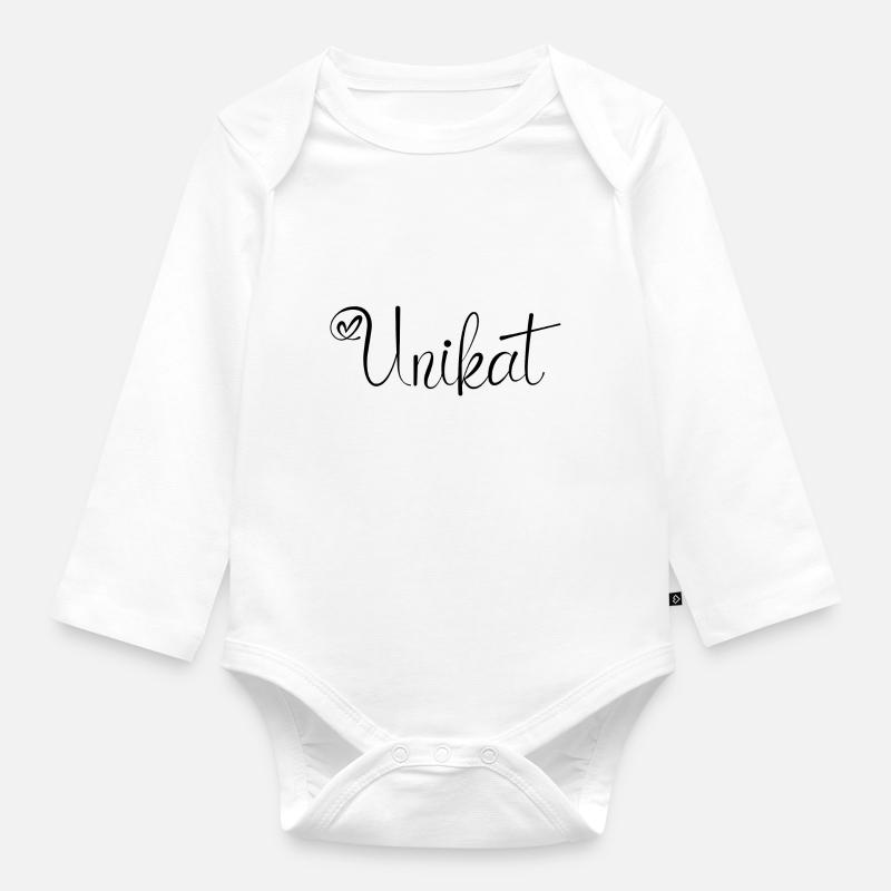 Pièce unique - Body Bébé bio manches longues - blanc