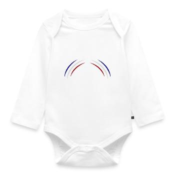 krallen france - Baby Bio-Langarm-Body - Weiß - Vorne