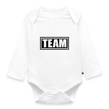 team - Baby Bio-Langarm-Body - Weiß - Vorne
