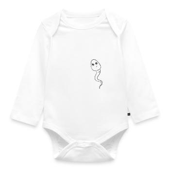 Voici une très vieille photo de moi 3 - Body Bébé bio manches longues - blanc - Devant
