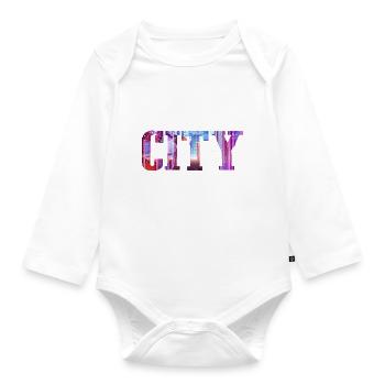 Downtown - Organic Longsleeve Baby Bodysuit - white - Front