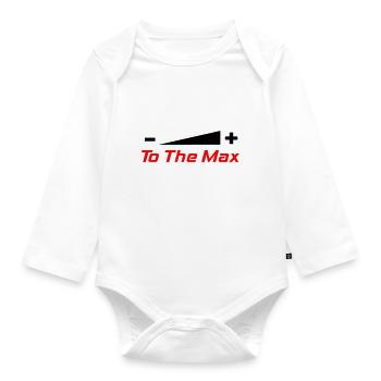 To The Max - Baby Bio-Langarm-Body - Weiß - Vorne