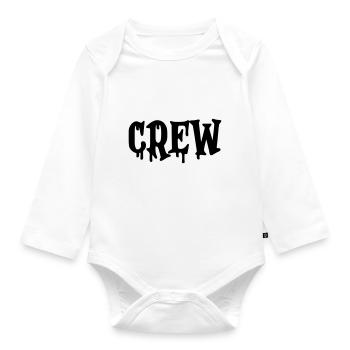 crew - Baby Bio-Langarm-Body - Weiß - Vorne