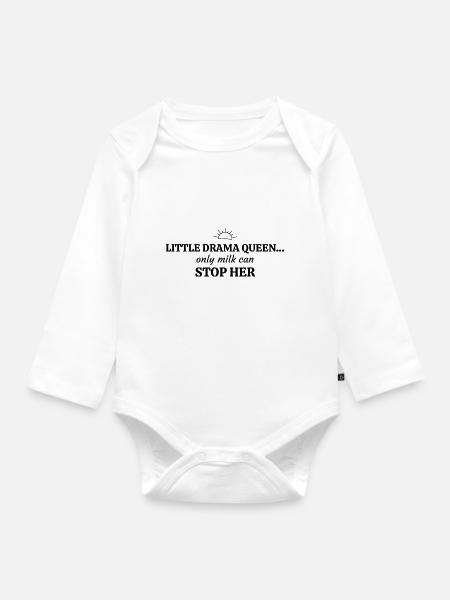 Babysprüche - Baby Bio-Langarm-Body - Weiß