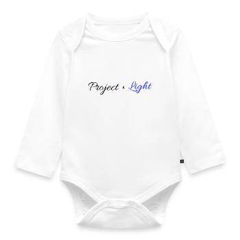 Ramadan, Projekt Licht. - Baby Bio-Langarm-Body - Weiß - Vorne