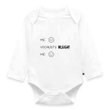 Blegh Metal Music - Organic Longsleeve Baby Bodysuit - white - Front