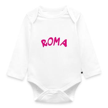 Rome - Rome - Italie - Italie - Italie - Body Bébé bio manches longues - blanc - Devant