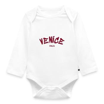 Venice - Venedig - Italia - Italy - Italien - Baby Bio-Langarm-Body - Weiß - Vorne