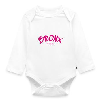 Bronx - New York City - USA - Amerika - Baby Bio-Langarm-Body - Weiß - Vorne