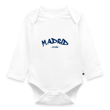 Madrid - España - Spain - Spain - Organic Longsleeve Baby Bodysuit - white - Front