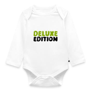 deluxe edition - Baby Bio-Langarm-Body - Weiß - Vorne