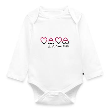 Meilleure maman - Body Bébé bio manches longues - blanc - Devant