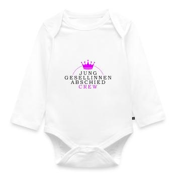 Hen Party Crew Hen - Organic Longsleeve Baby Bodysuit - white - Front