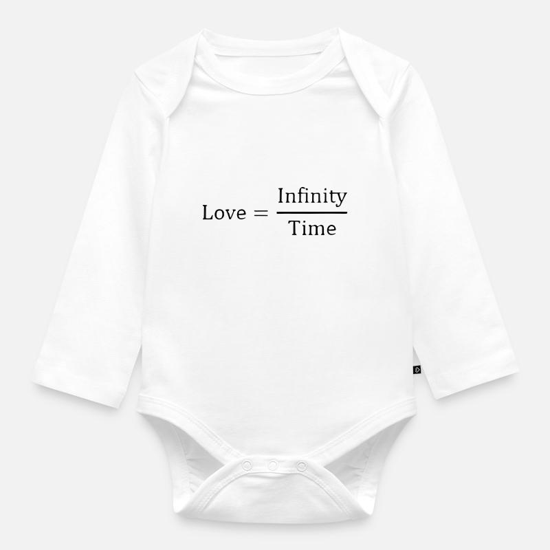 Amour éternel - Body Bébé bio manches longues - blanc
