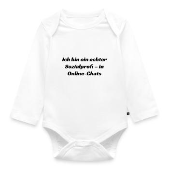 Typisch-Gamer - Baby Bio-Langarm-Body - Weiß - Vorne