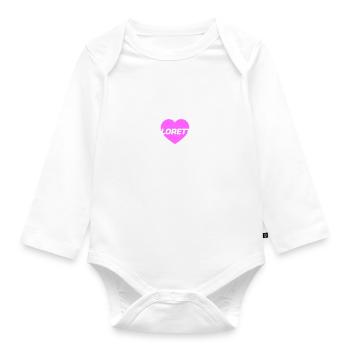 bachelorette team herz - Baby Bio-Langarm-Body - Weiß - Vorne