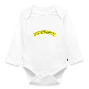 Polterabend Junggesellenabschied - Baby Bio-Langarm-Body - Weiß - Vorne