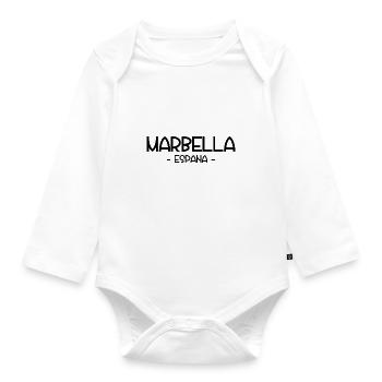 Marbella España Spain Spainen - Organic Longsleeve Baby Bodysuit - white - Front