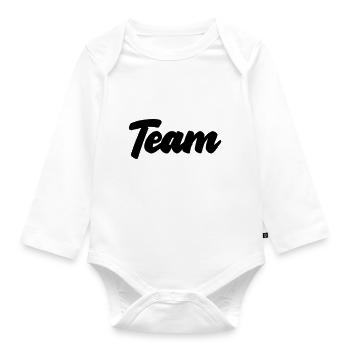 team - Baby Bio-Langarm-Body - Weiß - Vorne