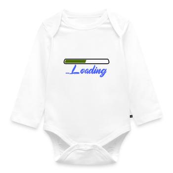 Loading - Organic Longsleeve Baby Bodysuit - white - Front