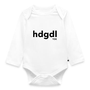 hdgdl Y2K schwarz - Baby Bio-Langarm-Body - Weiß - Vorne