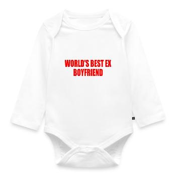 world's best ex boyfriend - Baby Bio-Langarm-Body - Weiß - Vorne