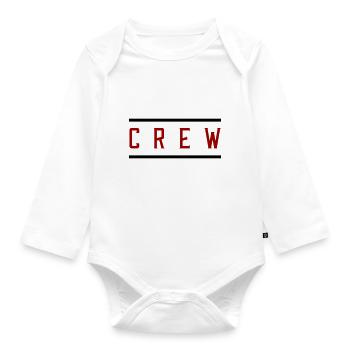 crew - Baby Bio-Langarm-Body - Weiß - Vorne