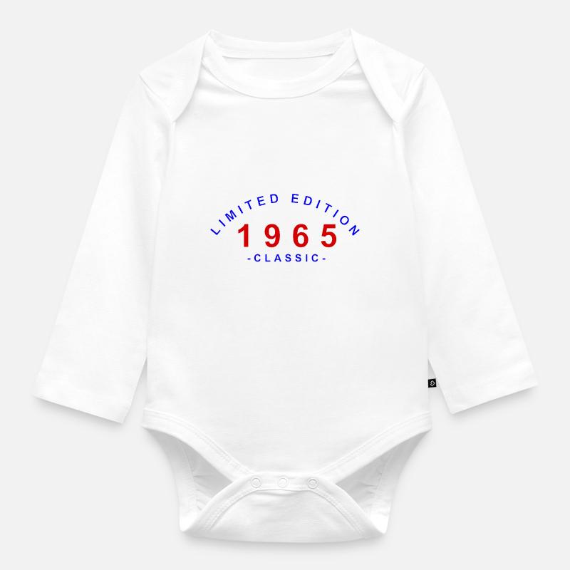 1965, édition limitée - Body Bébé bio manches longues - blanc