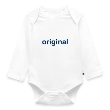 original - genuine - unique piece - Organic Longsleeve Baby Bodysuit - white - Front