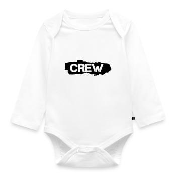 crew - Baby Bio-Langarm-Body - Weiß - Vorne