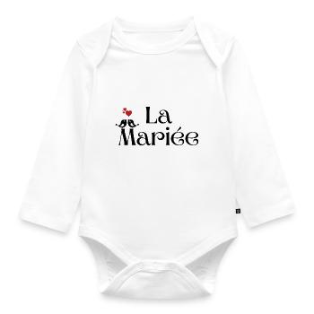 The Bride - Organic Longsleeve Baby Bodysuit - white - Front