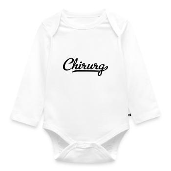 Chirurg - Baby Bio-Langarm-Body - Weiß - Vorne