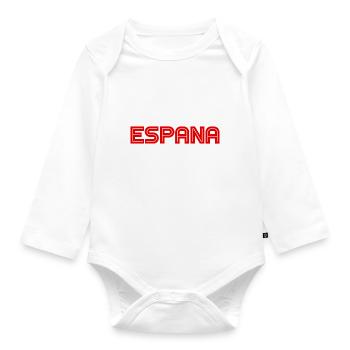 Espana - Spanien - Spain - Madrid - Barcelona - Baby Bio-Langarm-Body - Weiß - Vorne