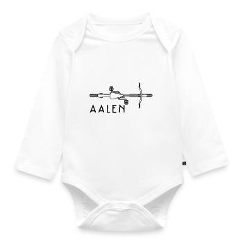 Fahrrad Aalen - Baby Bio-Langarm-Body - Weiß - Vorne