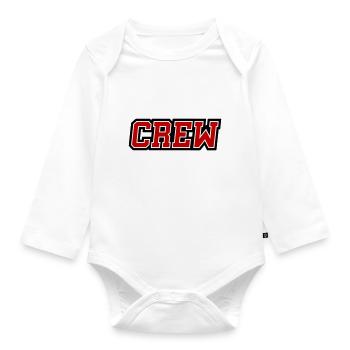 Crew - Baby Bio-Langarm-Body - Weiß - Vorne