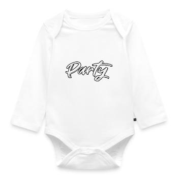 Parti - Body Bébé bio manches longues - blanc - Devant