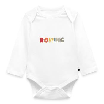 Aviron - Aviron - Rameur - Aviron - Body Bébé bio manches longues - blanc - Devant