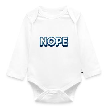 Nope. - Body Bébé bio manches longues - blanc - Devant