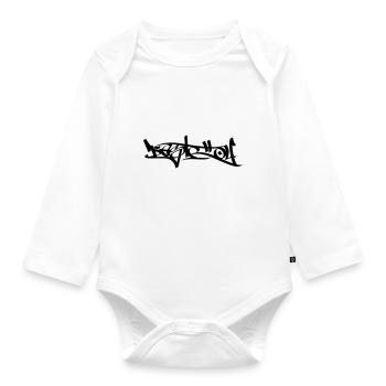 Destroy - Organic Longsleeve Baby Bodysuit - white - Front