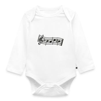bach - Baby Bio-Langarm-Body - Weiß - Vorne