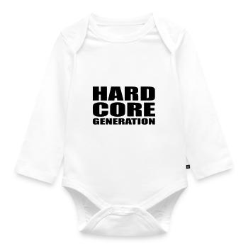 Hardcore Generation DE - Baby Bio-Langarm-Body - Weiß - Vorne