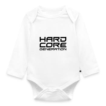 Hardcore Generation II DE - Baby Bio-Langarm-Body - Weiß - Vorne